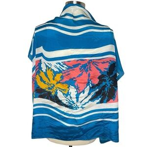 SACHA 100% Silk Tropical Themed 30x30 Scarf